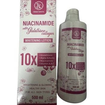 Venut White Niacinamide with Glutathione Collagen Whitening Lotion 500ml