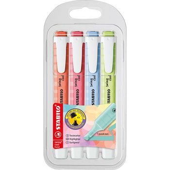 Stabilo 4 highlighters Swing Cool