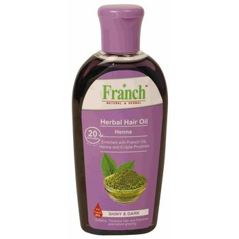 Franch Herbal Hair Oil Henna Shiny & Dark 100ml