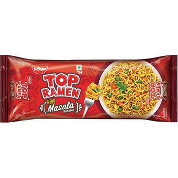 Nissin Top Ramen Instant Noodles Masala Pouch 240g
