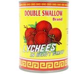 Double Swallow Lychees in Heavy Syrup 567g