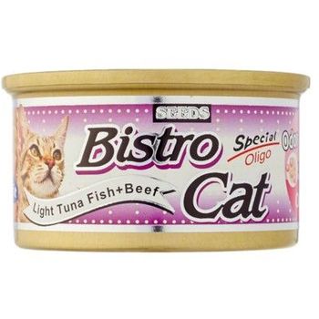 Bistro Cat Canned Food Light Tuna Fish And Beef 80g