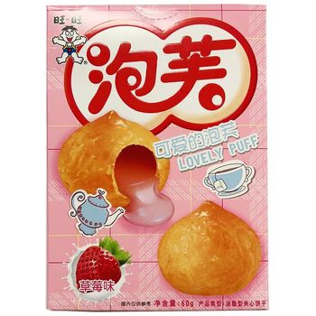 旺旺泡芙60G 草莓味 | Want Want Lovely Puff Strawberry Flavour 60g
