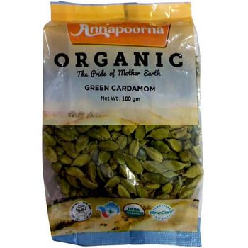 Buah Pelaga Hijau Organik Annapoorna 100g