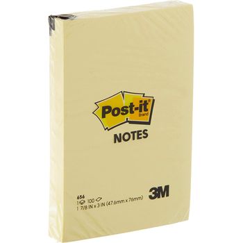 3M Post-it Notes 656 Canary Yellow 