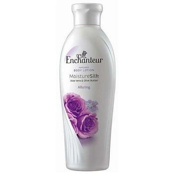 Enchanteur Satin Smooth Alluring Lotion with Aloe Vera And Olive Butter Body Moisturizer 250ml