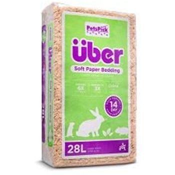 Petspick Uber Soft Paper Pet Bedding For Small Animals Natural 28l