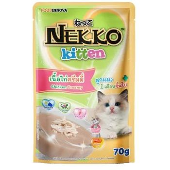 Nekko Kitten Food Chicken Meat Creamy 70g