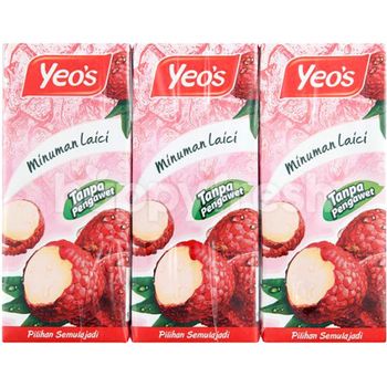 Yeos Lychee Drink 6 Packs X 250ml