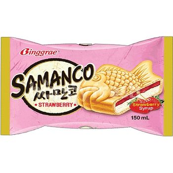 Binggrae Samanco Strawberry Ice Cream 150ml