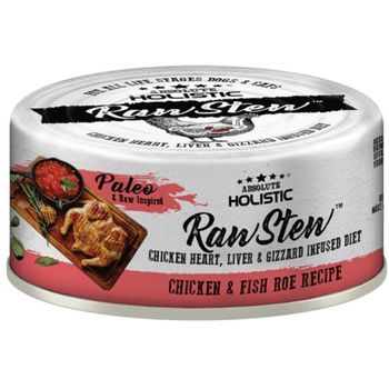 Absolute Holistic Pet Food Raw Stew Chicken And Fish Roe 80g