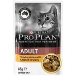 Pro Plan Adult Chicken Gourmet Pouch Wet Cat Food 85g