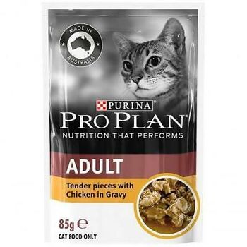 Pro Plan Adult Chicken Gourmet Pouch Wet Cat Food 85g