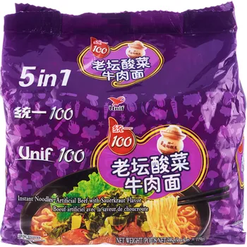 Unif Beef With Sauerkraut Flavour Noodles 5 x 119g