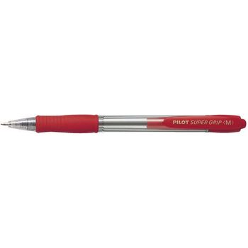 Pilot Ball Pen Super Grip 1.0mm Red