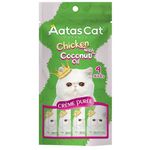 Aatas Cat Creme Puree Chicken with Coconut Oil 4 x 14g