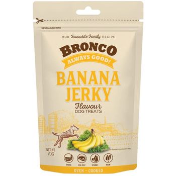 Bronco Jerky Banana Dog Treats 70g