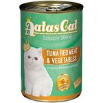 Aatas Cat Canned Food Soupy Stew Red Meat Tuna & Vegetables 400g