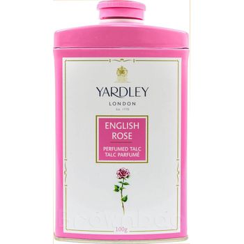 Yardley London English Rose Perfumed Deodorizing Talc Talcum Powder 100g