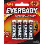 Eveready 1215 Super Heavy Duty AA Battery 4pcs