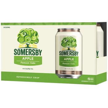 Somersby Can Cider Apple 3 x 320ml Ready-to-drink