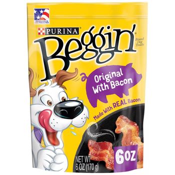 Purina Beggin Strips Dog Training Treats with Bacon Chewy 170g