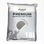 Platinum Choice Premium Bentonite Cat Litter Charcoal 10kg