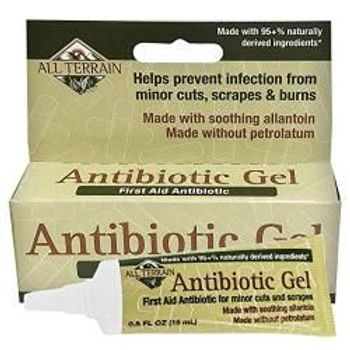 All Terrain Antibiotic Gel Natural First Aid Gel With Bacitracin And Allantoin 15ml