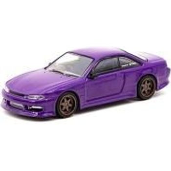 Tarmac Works Vertex Nissan Silvia S14 Purple Metallic 1/64 Diecast Car