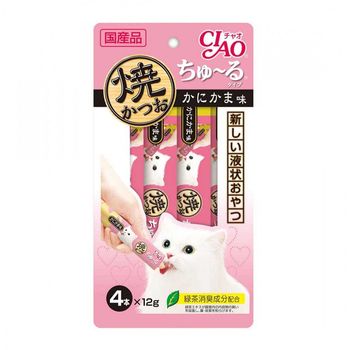 Ciao Cat Treat Grilled Tuna Churu Crab 12g