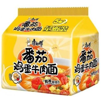 Master Kong Instant Noodles Tomato Egg and Beef Flavour 5pcs 97g