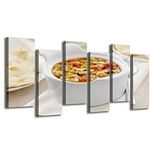 Large 6 Piece Canvas Wall Art Painting Mulligatawny Soup Modern Prints Giclee Stretched And Framed Picture For Home Living Room Office Decor