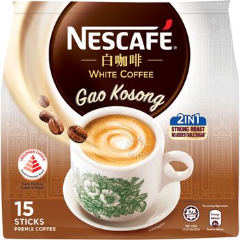 Nescafe Instant White Coffee Gao Kosong 15 x 20g