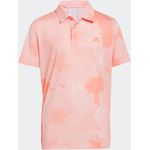 Adidas Boys Golf Flower Mesh Polo Shirt