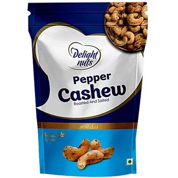 Delight Nuts Pepper Cashew Roasted And Salted 200g