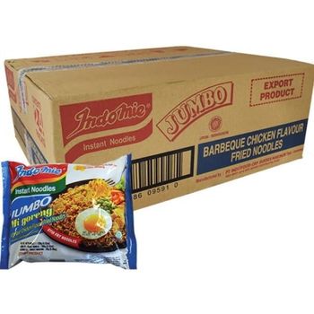 Indomie Jumbo Instant Noodles BBQ Chicken Flavor 24pcs 127g