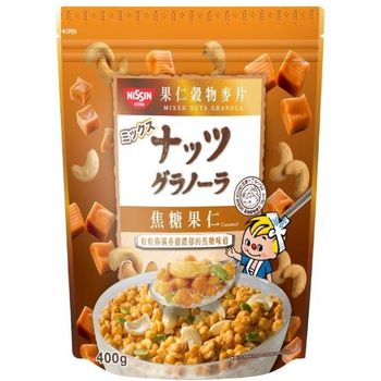 Nissin Granola Nuts Caramel Flavour 400g