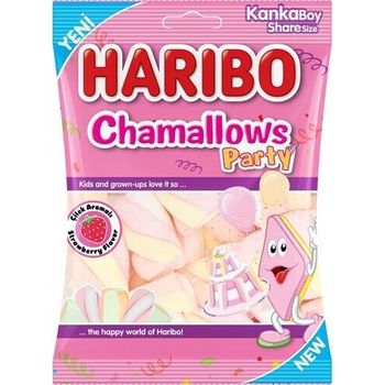 Haribo Chamallows Party Strawberry Flavoured Marshmallow 70g