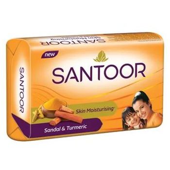 Santoor Sandal And Turmeric Bath Soap 150g