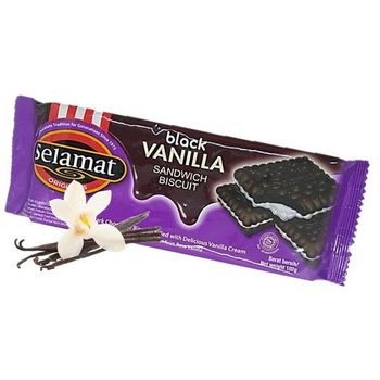 Selamat Sandwich Biscuit Black Vanilla 102g
