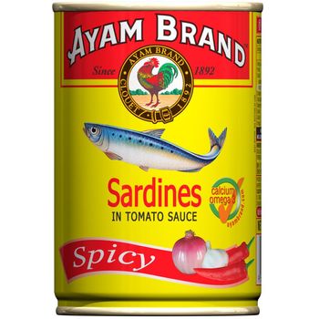 Ayam Brand Sardines in Tomato Sauce Spicy Lime 425g