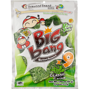 Tao Kae Noi Classic Flavour Big Bang Grilled Seaweed 50g