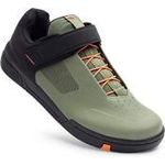 Crankbrothers Stamp Speedlace Mens Flat Shoe 12.5 Green/Orange/Black