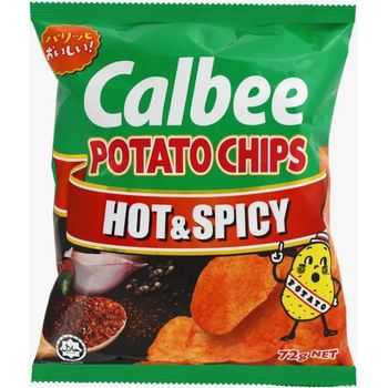 Calbee Potato Chips Hot And Spicy 72g