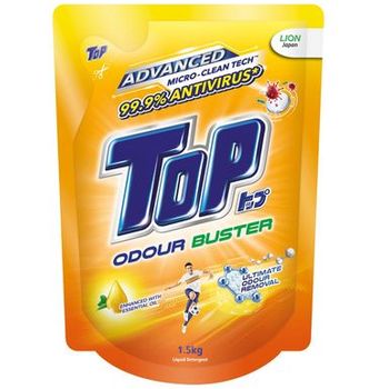 Top Yellow Odour Buster Liquid Detergent Refill 1.5kg