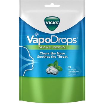 Vicks VapoDrops Original Menthol Lozenges 24s
