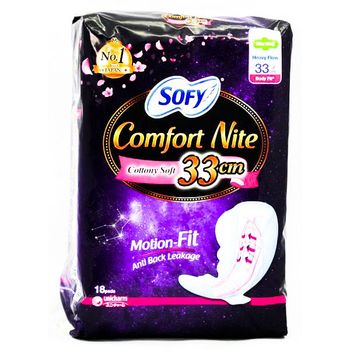 Sofy Body Fit Comfort Nite Wing 33cm 18pcs