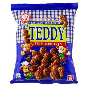 Hup Seng Teddy Biscuits Chocolate 120g