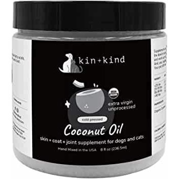 Kin+Kind Supplement Dog And Cat Raw Coconut 450ml