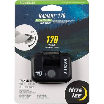 Nite Ize Radiant 170 Rechargeable Clip Light Black